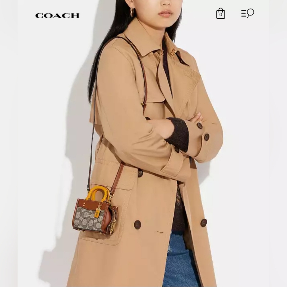 NEW Rogue Bag 12 In Signature Textile Jacquar